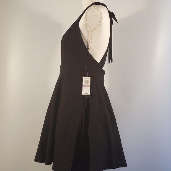 City Studios Juniors Bow-Back Fit Flare Black - Picture 4 of 5